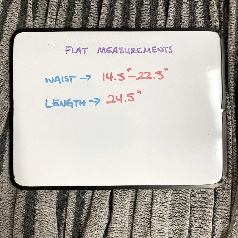 Vero Moda Grey Striped Knit Midi Skirt M Boho Fairycore Whimsigoth - Picture 4 of 14